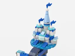 Tensegrity Sculpture - Float Blue Castle
