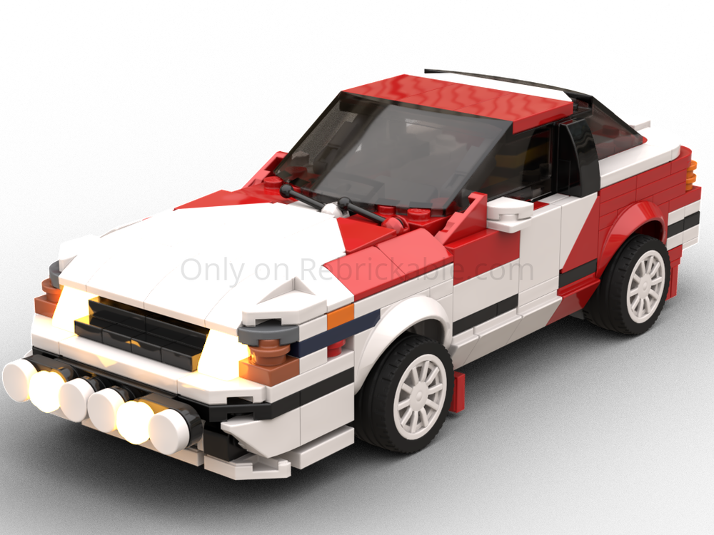 Lego Toyota Celica GT-Four'89 (4th Gen/ST-165)/1989 'Ghost of Aichi'/Rally AUSTRALIA'89 (LiTE compatible, Celica series)