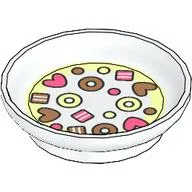 Duplo Dish with Breakfast Cereal Print