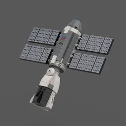 Vast Haven-1 (1:110 Saturn V scale) with Space-X Crew Dragon