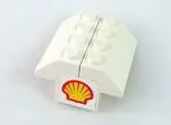 Stickered Assembly 4 x 4 x 2 with Shell Logo Pattern (Sticker) - Set 6695