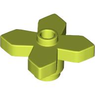 Lego Plant, Flower 2 x 2 Leaves - Angular / Medium Lime