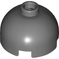 Brick Round 2 x 2 Dome Top, Vented Stud / Dark Bluish Gray