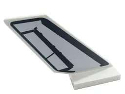 Tail Shuttle with Black Edges and Rudder Outline Pattern on Both Sides (Stickers) - Set 41713