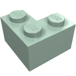 Brick 2 x 2 Corner / Sand Green