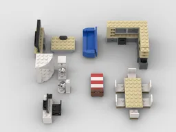 Minifig scale furniture