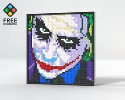 Joker Brick Art Mosaic