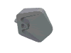 Lego Animal Body Part, Elephant Ear / Light Bluish Gray