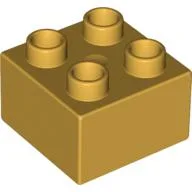 Duplo Brick 2 x 2 / Curry