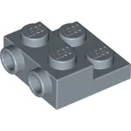 Plate Special 2 x 2 x 2/3 with Two Studs On Side and Two Raised [Solid Anti-stud] / Sand Blue