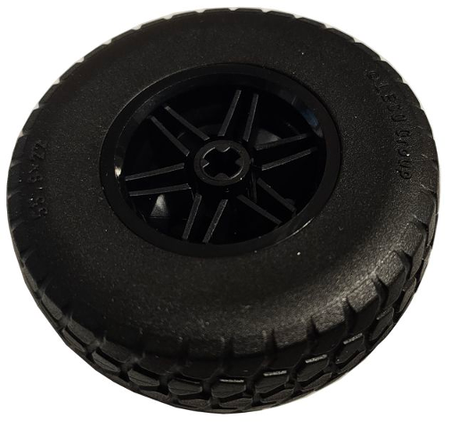 Lego Wheel 30.4mm D. x 20mm with No Pin Holes and Reinforced Rim with Black Tire 55.9 x 22 (56145 / 6620)