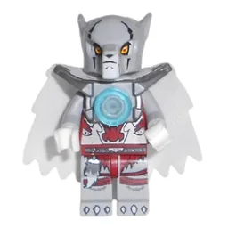Worriz with Flat Silver Shoulder Armor, and Cape