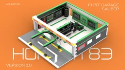 F1 Sauber Formula One Pit Garage 2025v2