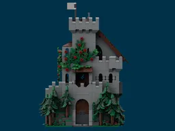 Medieval castle Keep in the forest - Modular