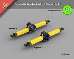 Pneumatic Cylinder Bracket V2 Large (2 x 11)