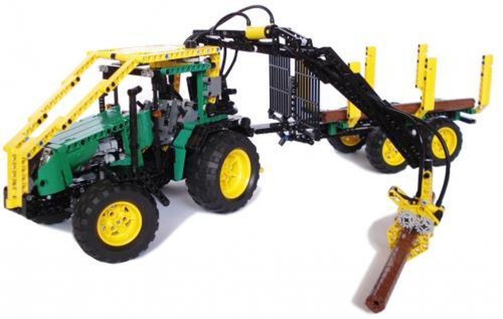 Lego Forest Tractor with Trailer