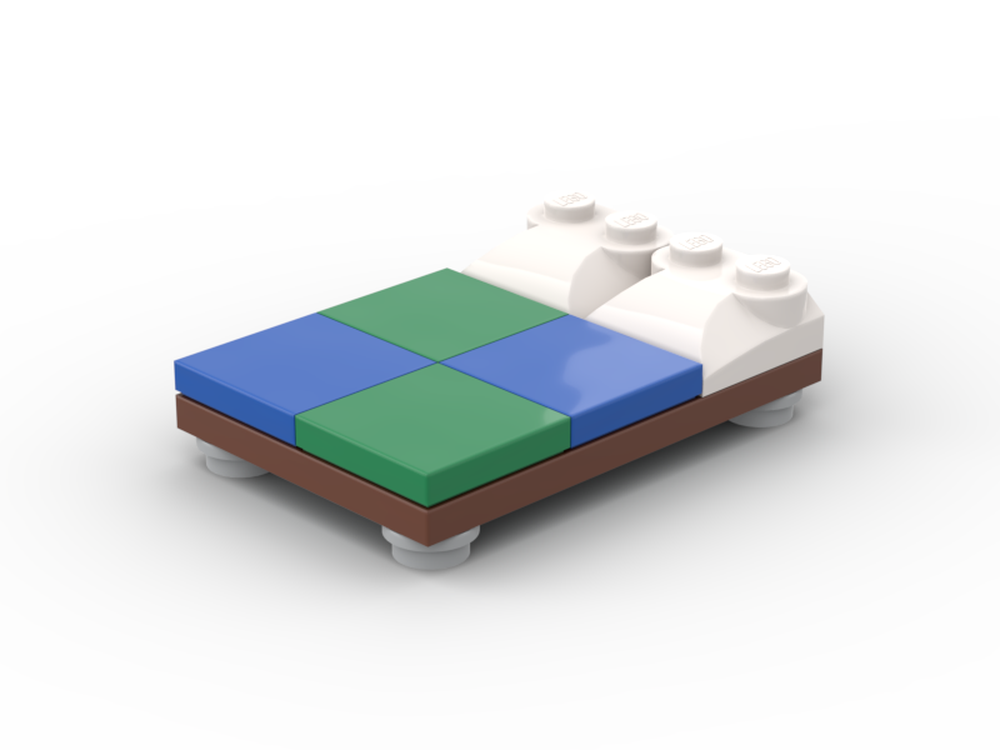 Lego Bed - Minifig Scaled