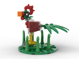Red and Green Cockerel