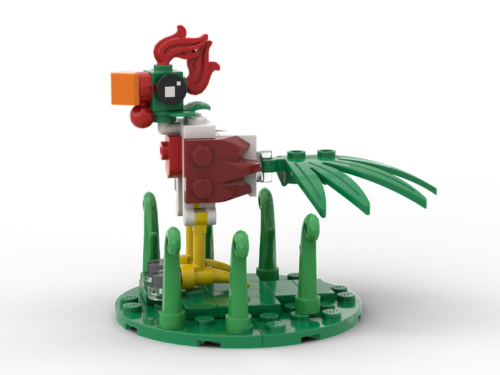 Lego Red and Green Cockerel