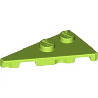 Wedge Plate 2 x 4 27° Left / Lime