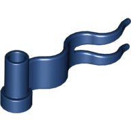 Lego Flag 4 x 1 Wavy [First Wave Right] / Dark Blue