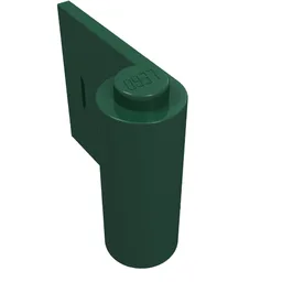 Door 1 x 3 x 2 Left / Dark Green