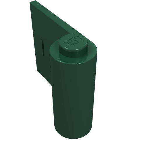 Lego Door 1 x 3 x 2 Left / Dark Green
