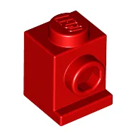 Brick Special 1 x 1 with Headlight / Red