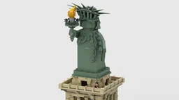 Statue of Liberty - Lady Liberty Up-Scaled Buildable Figure & Pedestal Tower