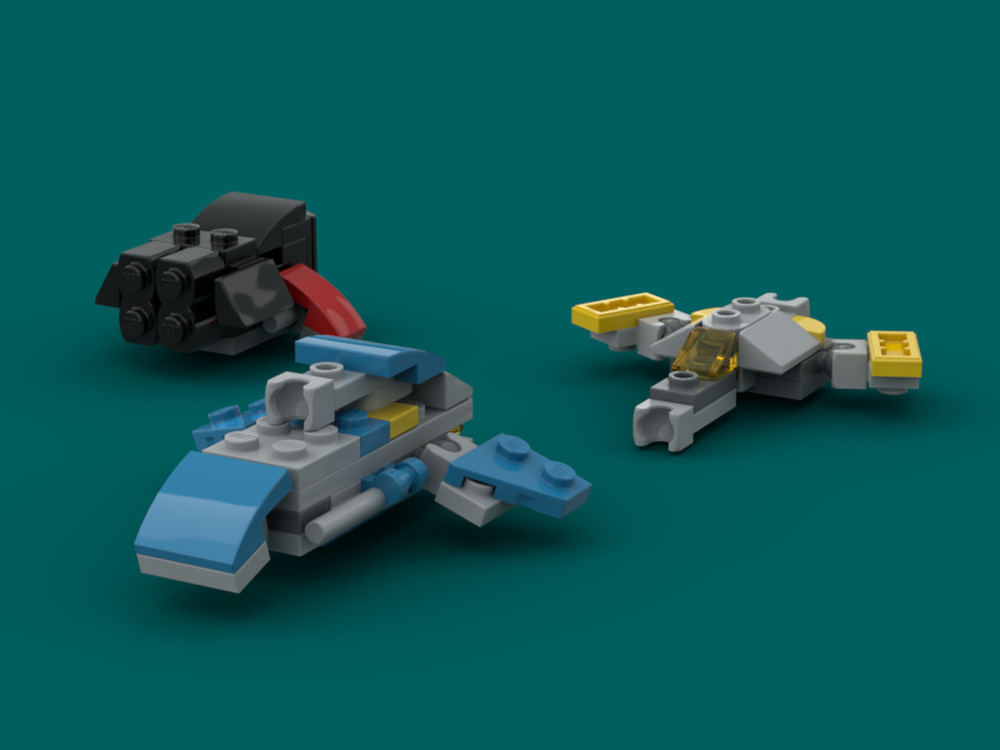 Lego Star Realms Federation Shuttle, Imperial Falcon and Cult Patrol Bot