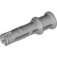 Technic Pin Long with Friction Ridges Lengthwise and Stop Bush [3 Lateral Holes, Big Pin Hole] / Light Bluish Gray