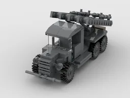 katyusha rocket launcher on ZIS-6 truck
