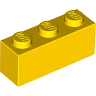 Brick 1 x 3 / Yellow