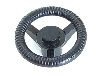Lego Vehicle, Tractor Chassis Steering Wheel / Black