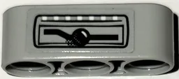 Technic, Liftarm Thick 1 x 3 with White Dots, Black Lever and Lines Pattern (Sticker) Set 42114