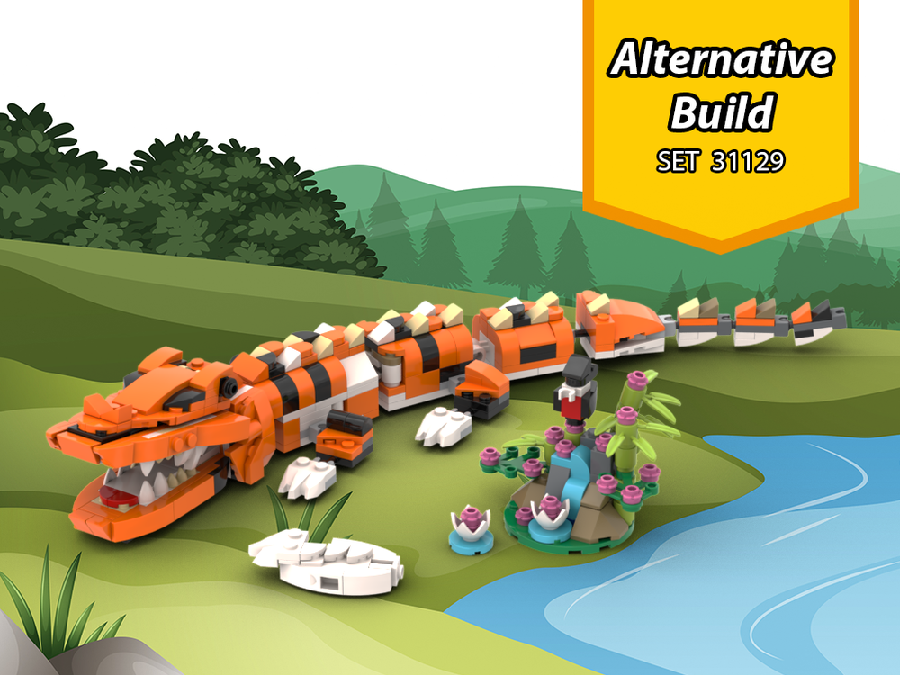 Lego Crocodile 31129 Alternative Build