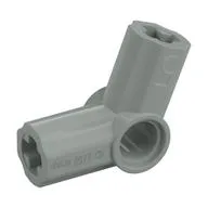 Technic Axle and Pin Connector Angled #5 - 112.5° / Light Gray