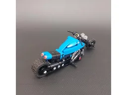 Tiny Blue Motorcycle