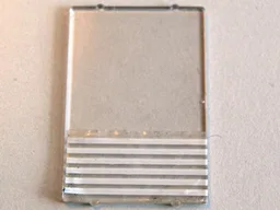 Glass for Window 1 x 4 x 5 with 6 White Stripes Pattern (Sticker) - Set 6542 / Trans-Clear