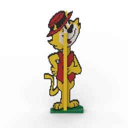 2D Top Cat Sculpture