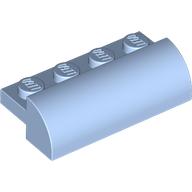 Lego Brick Curved 2 x 4 x 1 / Bright Light Blue