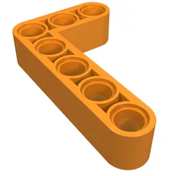Technic Beam 3 x 5 L-Shape Thick / Orange
