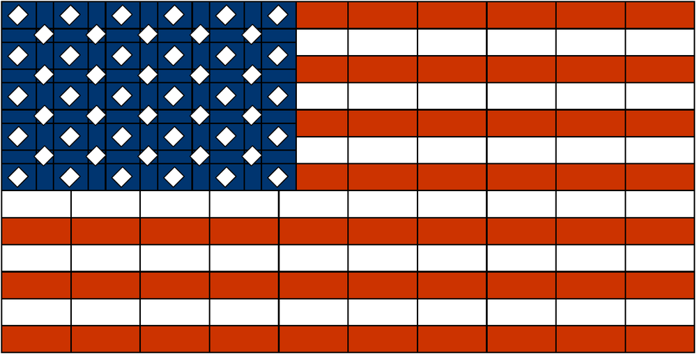 Lego American Flag (larger version)