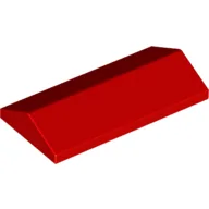 Brick Sloped 33° 2 x 4 Double / Red