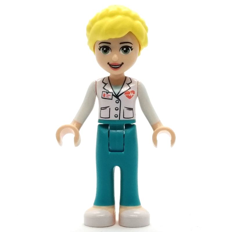 Lego Dr. Maria - White Lab Coat, Dark Turquoise Trousers