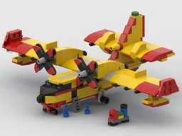 MINI MOC CANADAIR CL-415 "Super Scooper" (Version Terre)