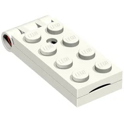Hinge Plate 2 x 5 with Large Hole [Complete Assembly] / White