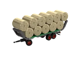 Bale transport trailer
