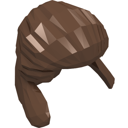 Lego Hair Pulled Back / Brown