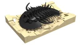 Articulated Trilobite Fossil